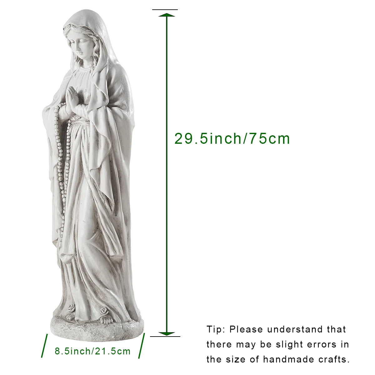 Virgin Mary Praying Statue, Outdoor Garden Religious Decorations Clearance for Home Yard Patio Lawn Hallway