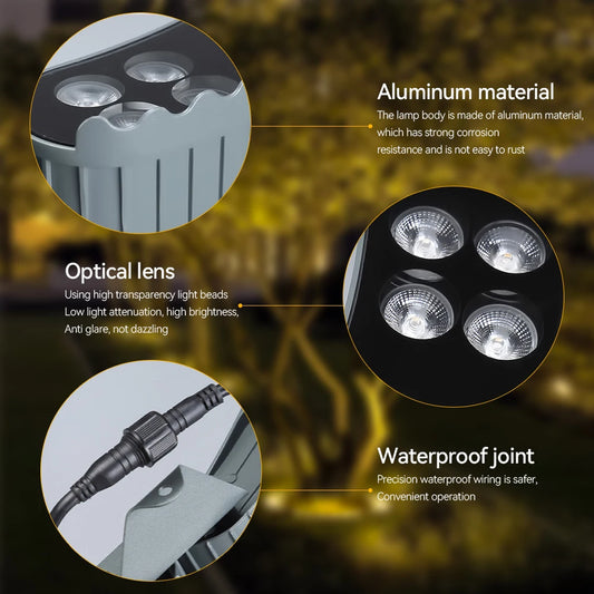 LED Tree Hugging Lamp Outdoor Waterproof IP65 Spotlight Night Decorative Tree Holding Lighting Lamp for Garden Park Courtyard